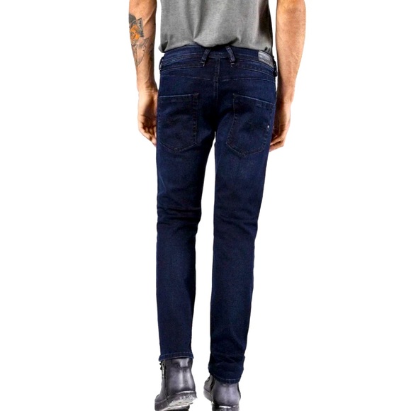 Diesel Belther 0677J Blue Jeans 31x32 R Denim Slim Tapered Dark Wash Button Fly